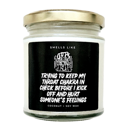 Trying To Keep My Throat Chakra In Check Before I Kick Off Candle
