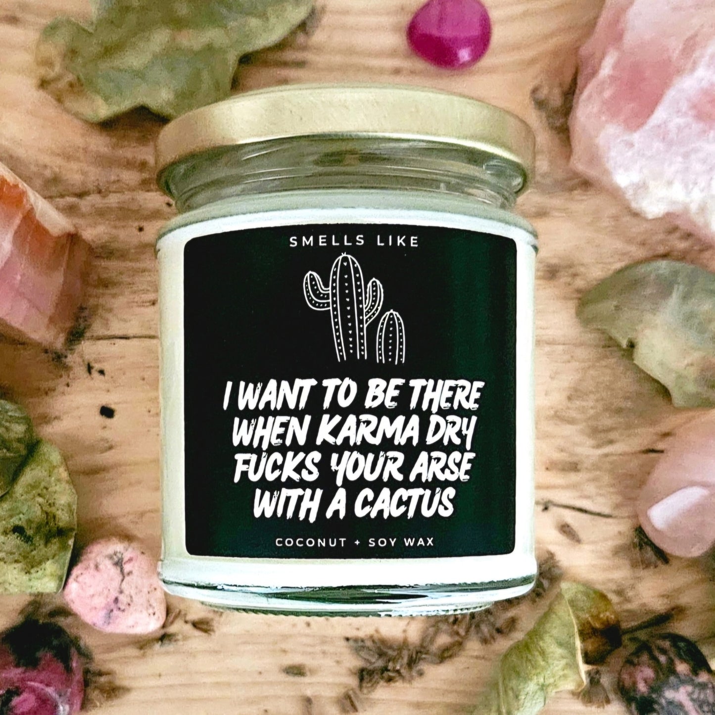 I Want To Be There When Karma Dry Fucks Your Arse With A Cactus Candle