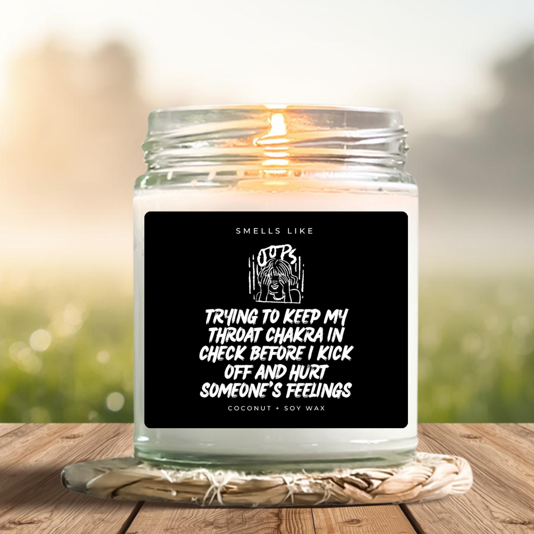 Trying To Keep My Throat Chakra In Check Before I Kick Off Candle